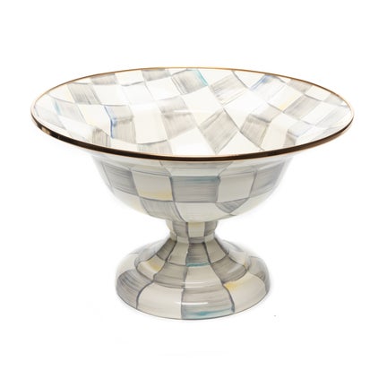Sterling Check Large Compote