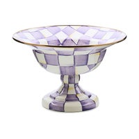 Violet Check Large Compote