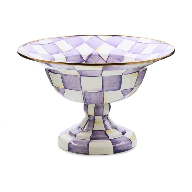 Violet Check Large Compote image number 0