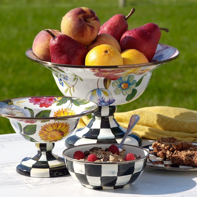 White Flower Market Large Compote image number 3