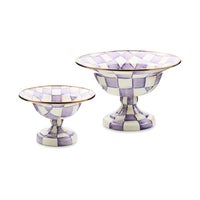 Violet Check Small Compote