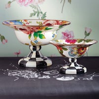 White Flower Market Small Compote