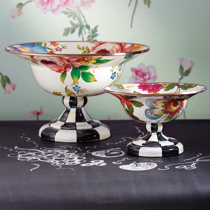 White Flower Market Small Compote image number 5