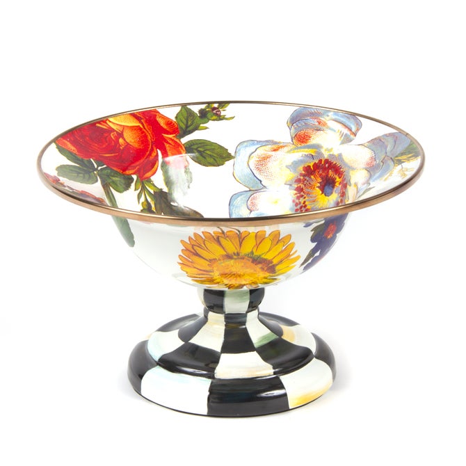 White Flower Market Small Compote image number 0