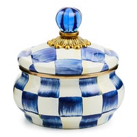 Royal Check Squashed Pot