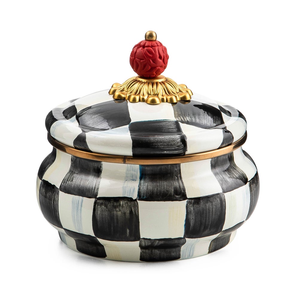 MacKenzie-Childs | Courtly Check Squashed Pot