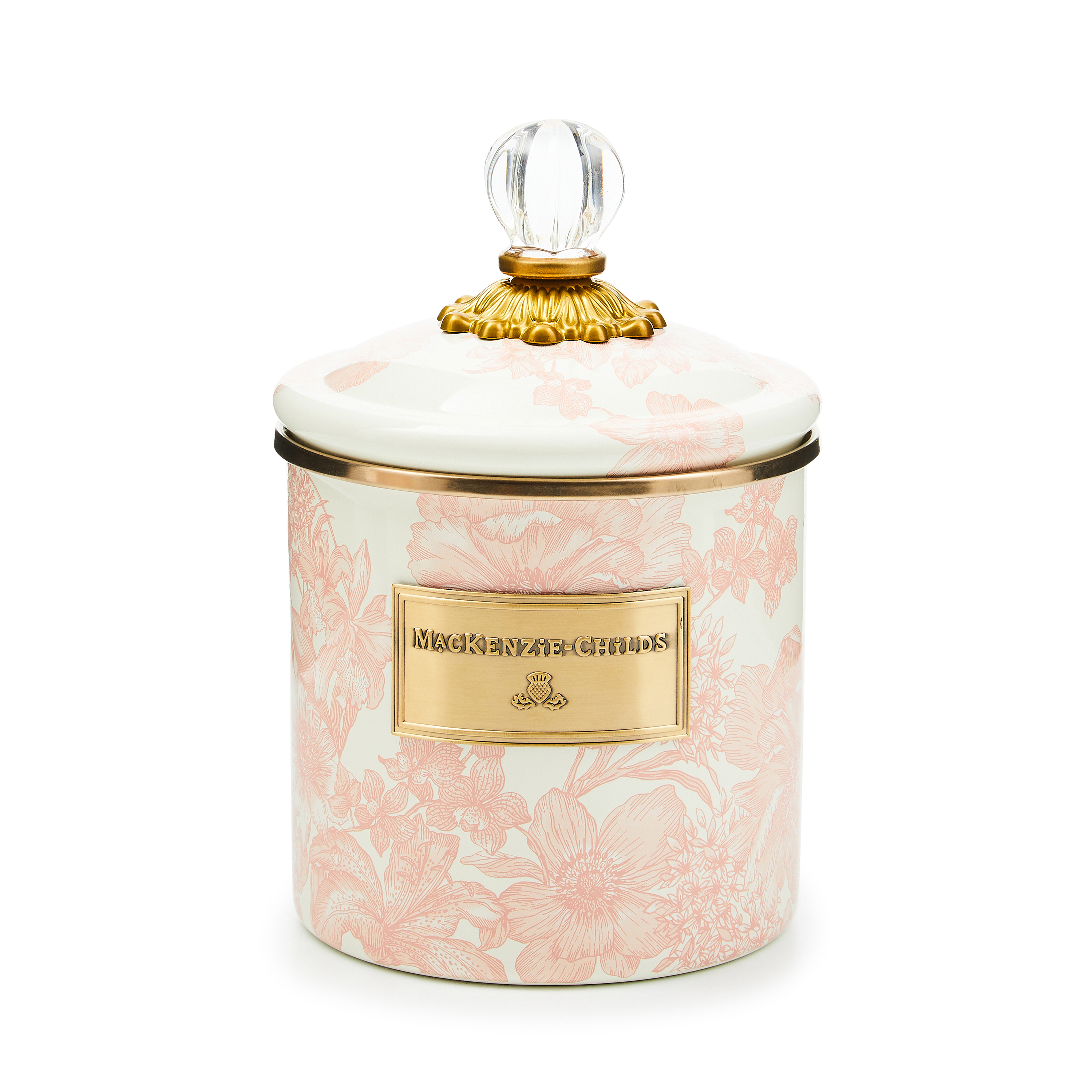 MacKenzie-Childs | Rosy English Garden Small Canister