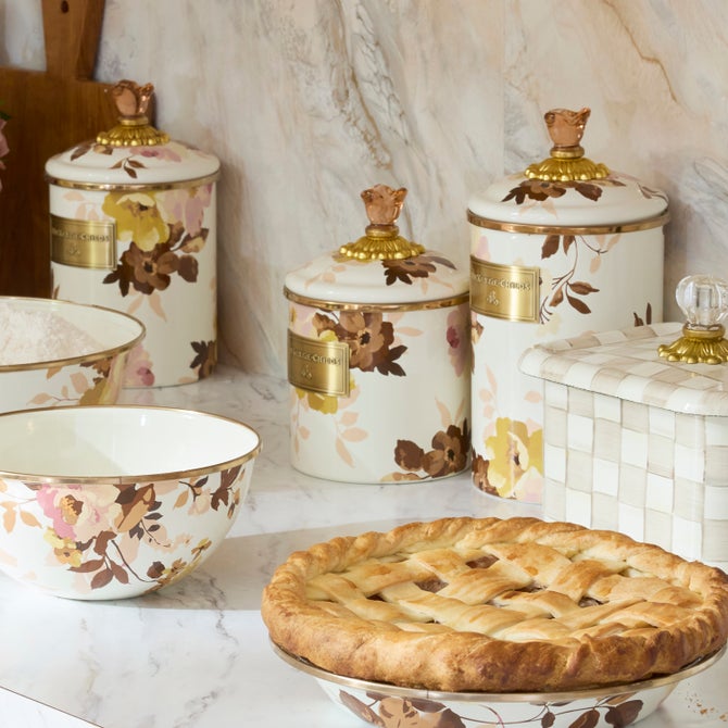 Wild Rose White Small Canister image number 1