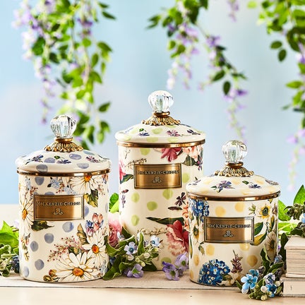 Wildflowers Yellow Small Canister