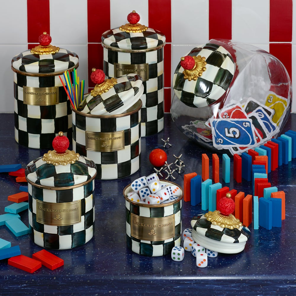 MacKenzie-Childs | Courtly Check Small Canister