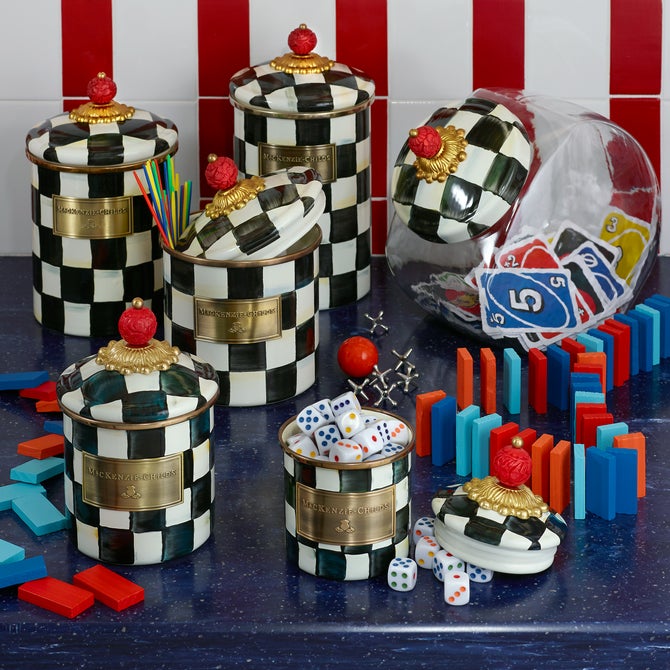 MacKenzie-Childs | Courtly Check Small Canister