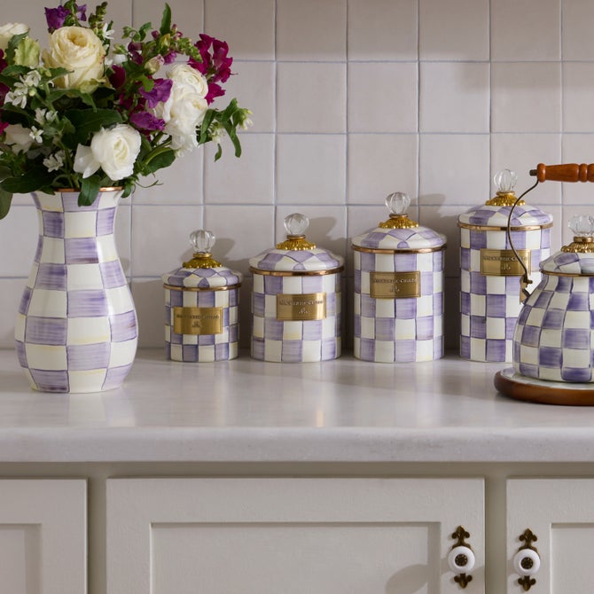 Violet Check Small Canister image number 1