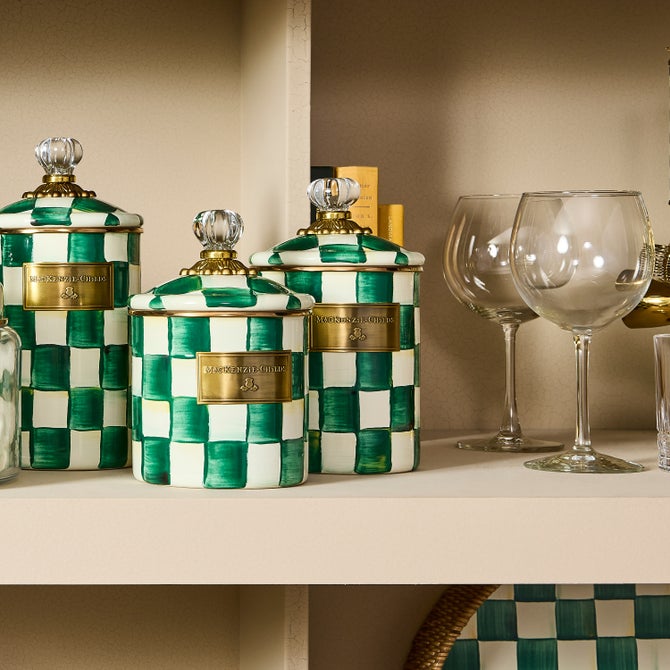Emerald Check Medium Canister image number 2