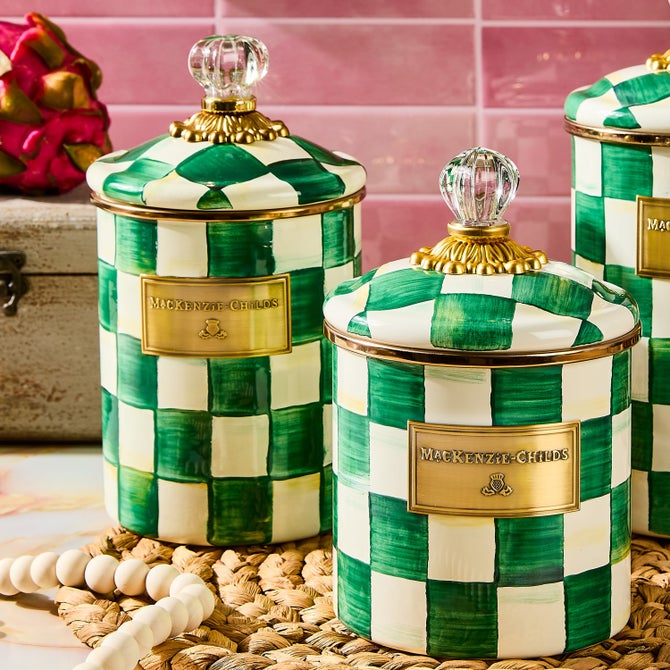 Emerald Check Medium Canister image number 3