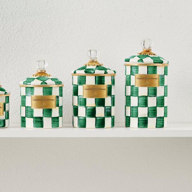 Emerald Check Medium Canister image number 9