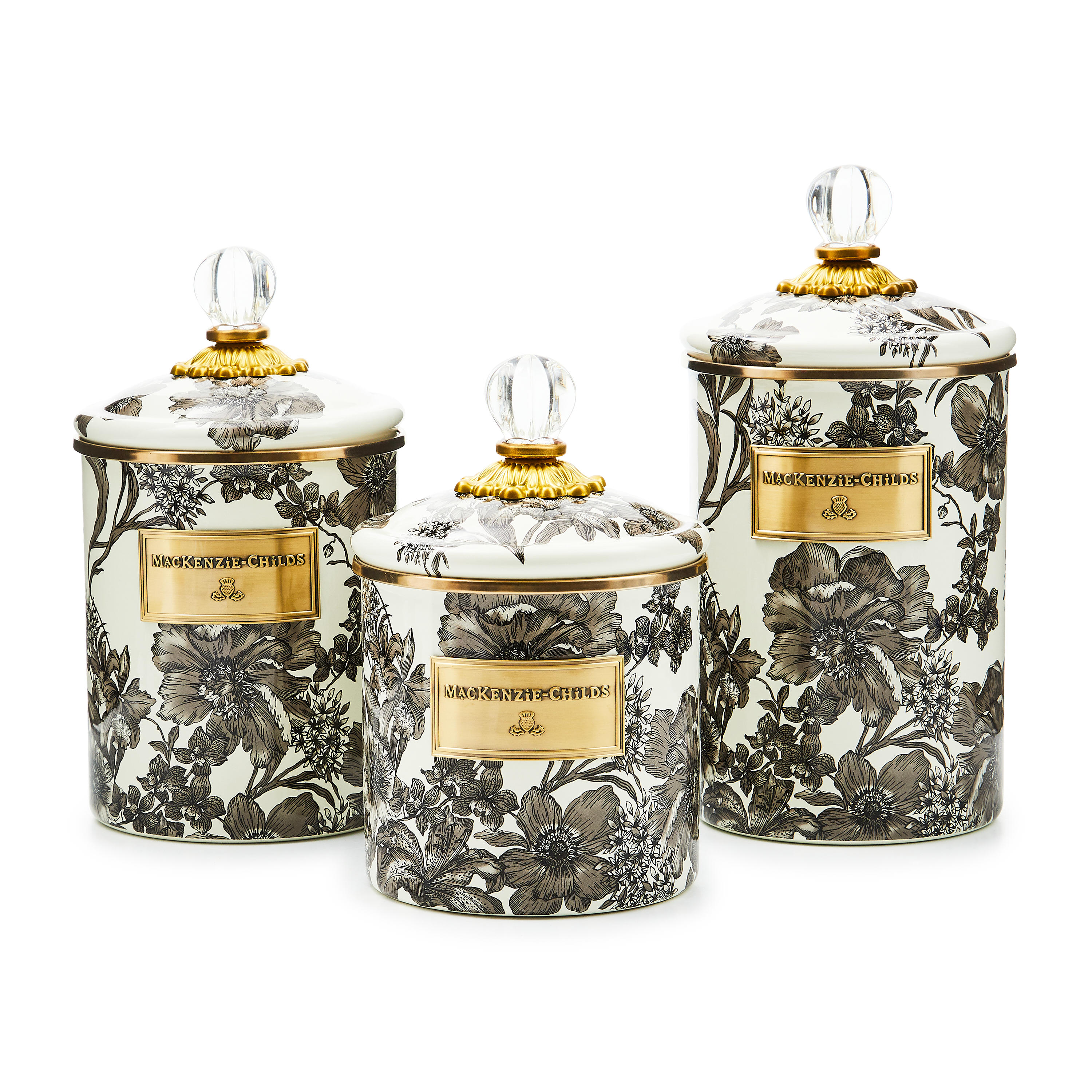 MacKenzie-Childs | Sterling English Garden Medium Canister