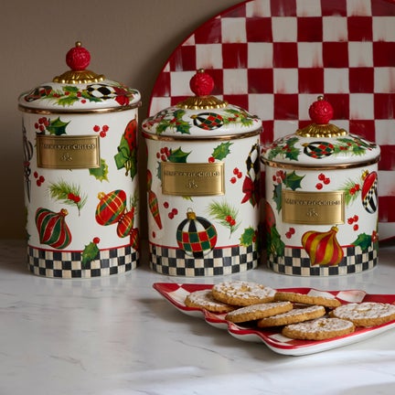 Deck the Halls Medium Canister