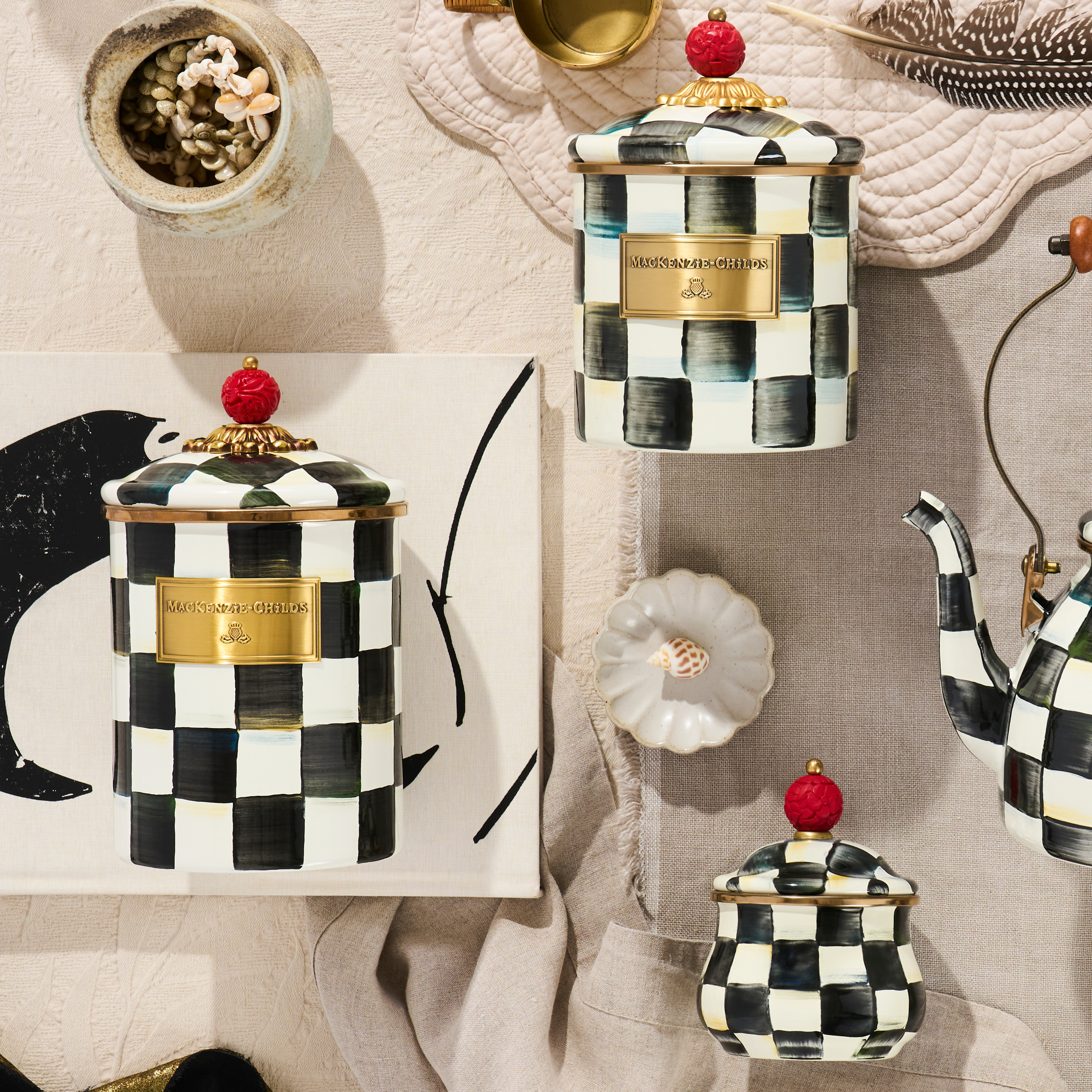 MacKenzie-Childs | Courtly Check Medium Canister