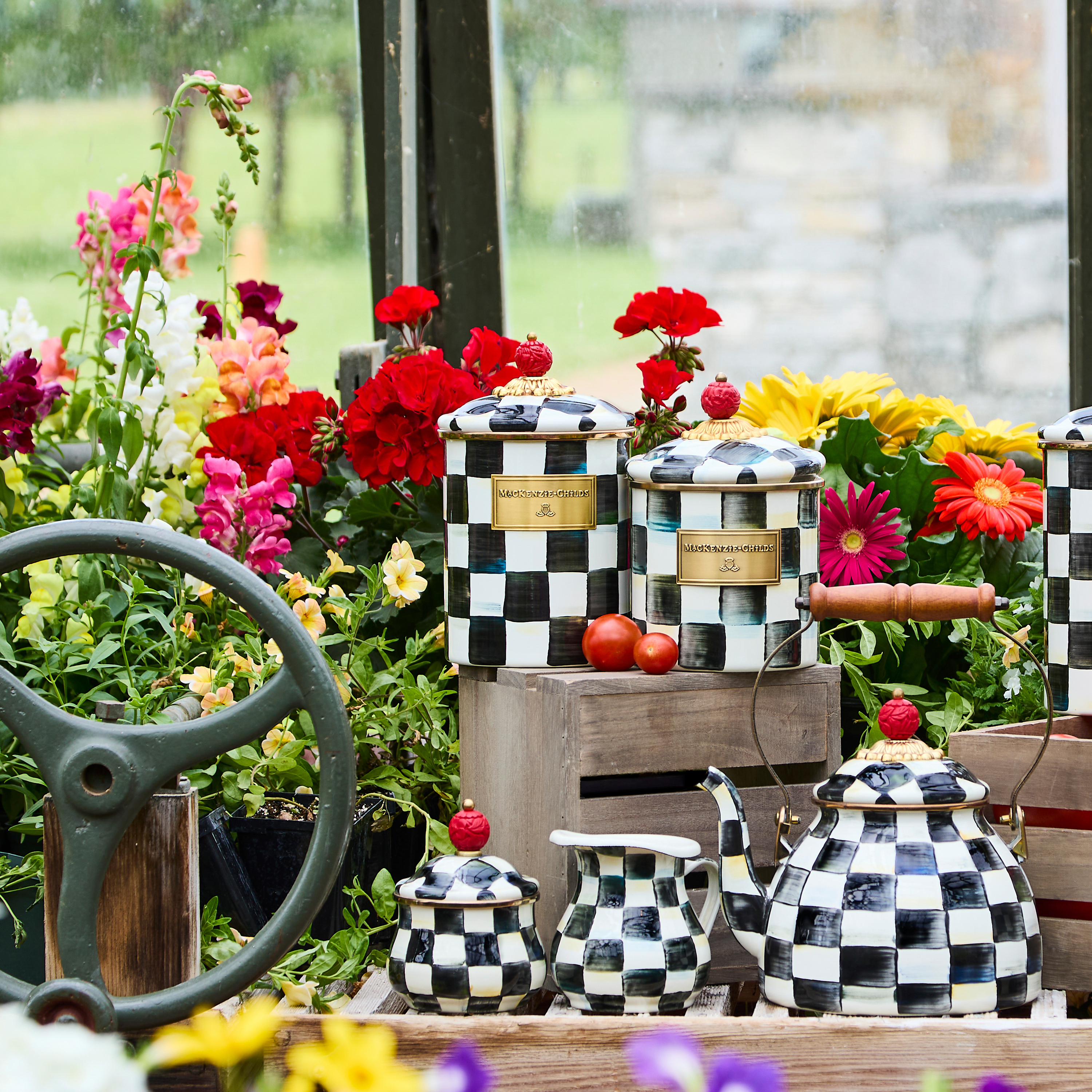 MacKenzie-Childs | Courtly Check Medium Canister