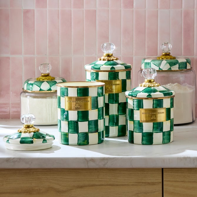 Emerald Check Large Canister image number 4