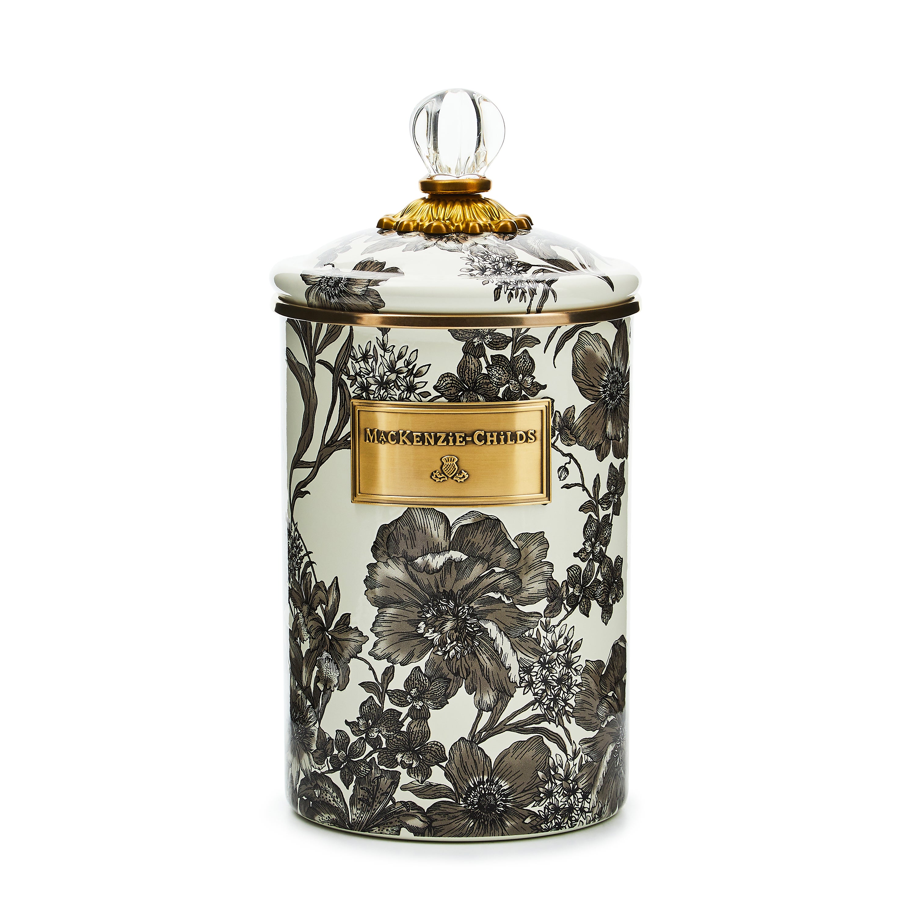 Sterling English Garden Enamel Canisters