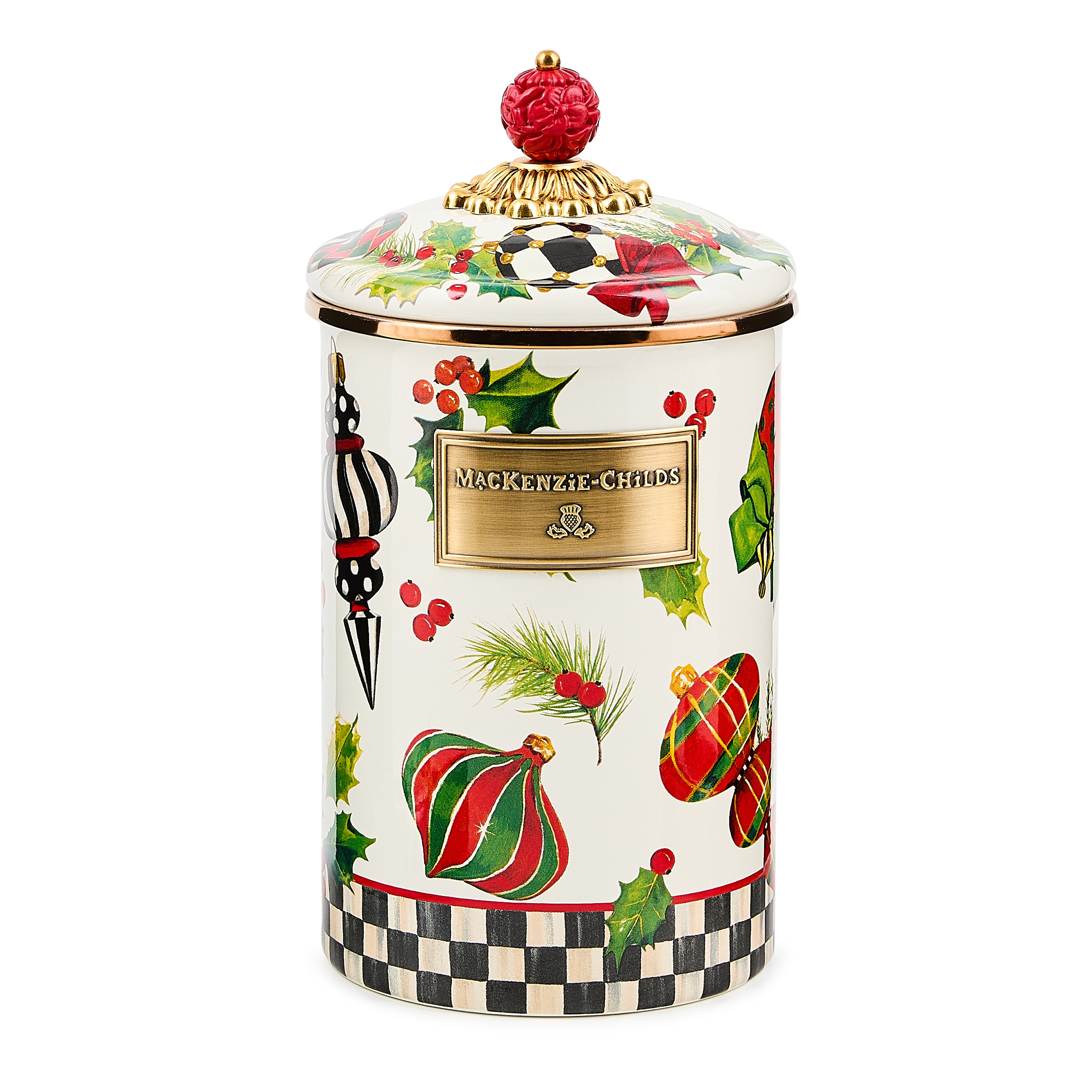 MacKenzie-Childs | Deck the Halls Large Canister