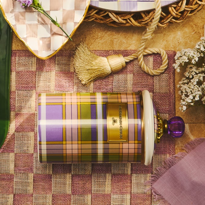 Tartan Violet Large Canister image number 1