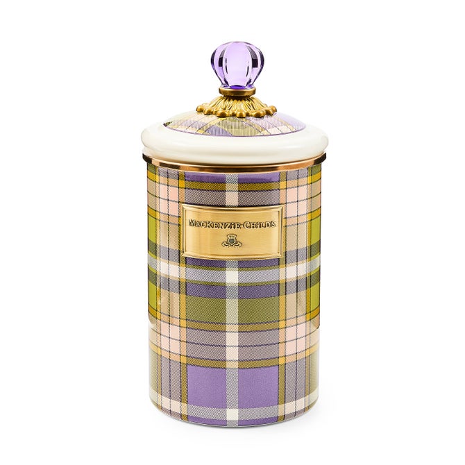 Tartan Violet Large Canister image number 0