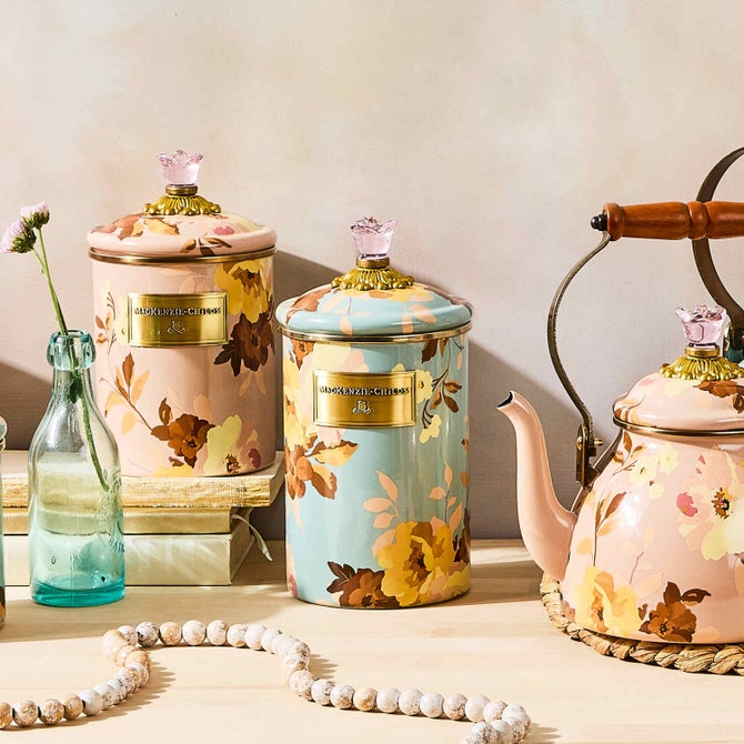 Wild Rose Slate Large Canister image number 1