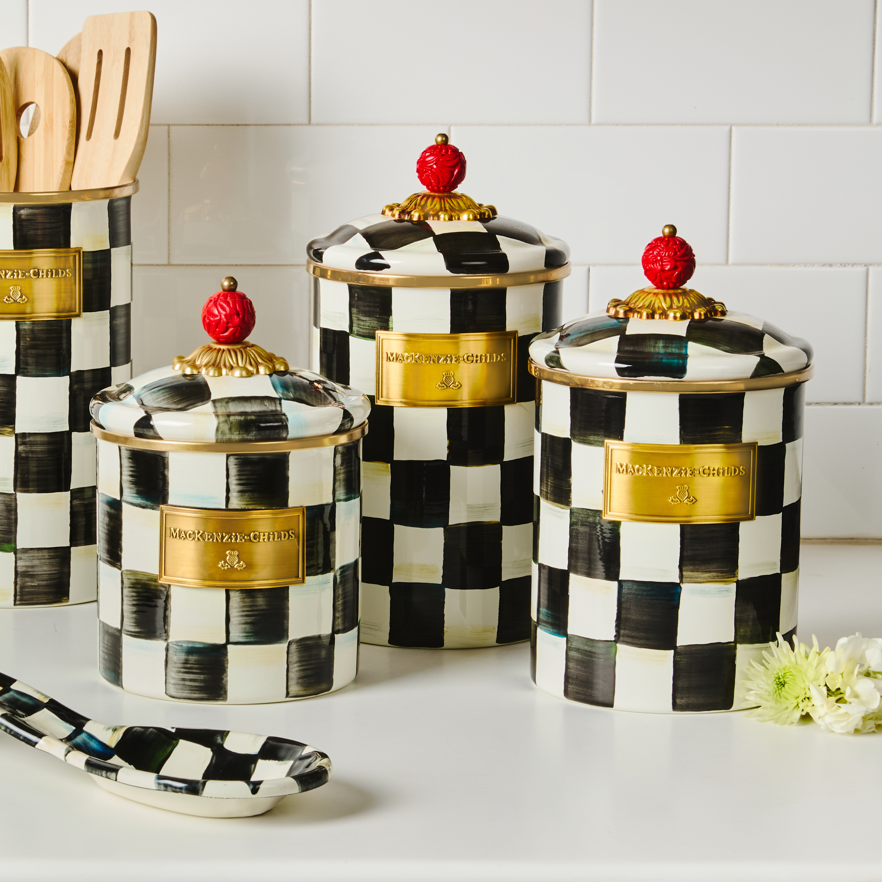 MacKenzie-Childs | Courtly Check Large Canister