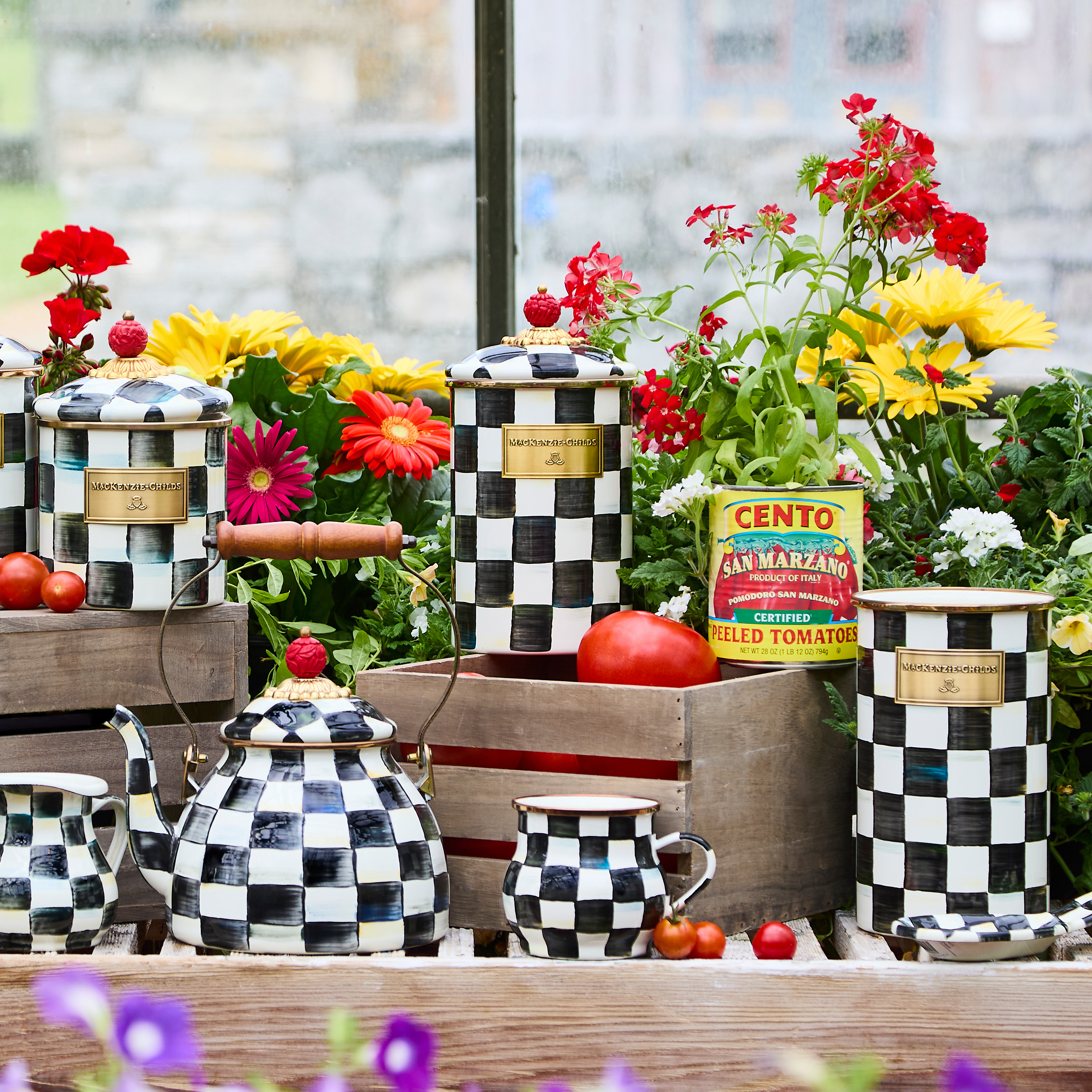 MacKenzie-Childs | Courtly Check Large Canister