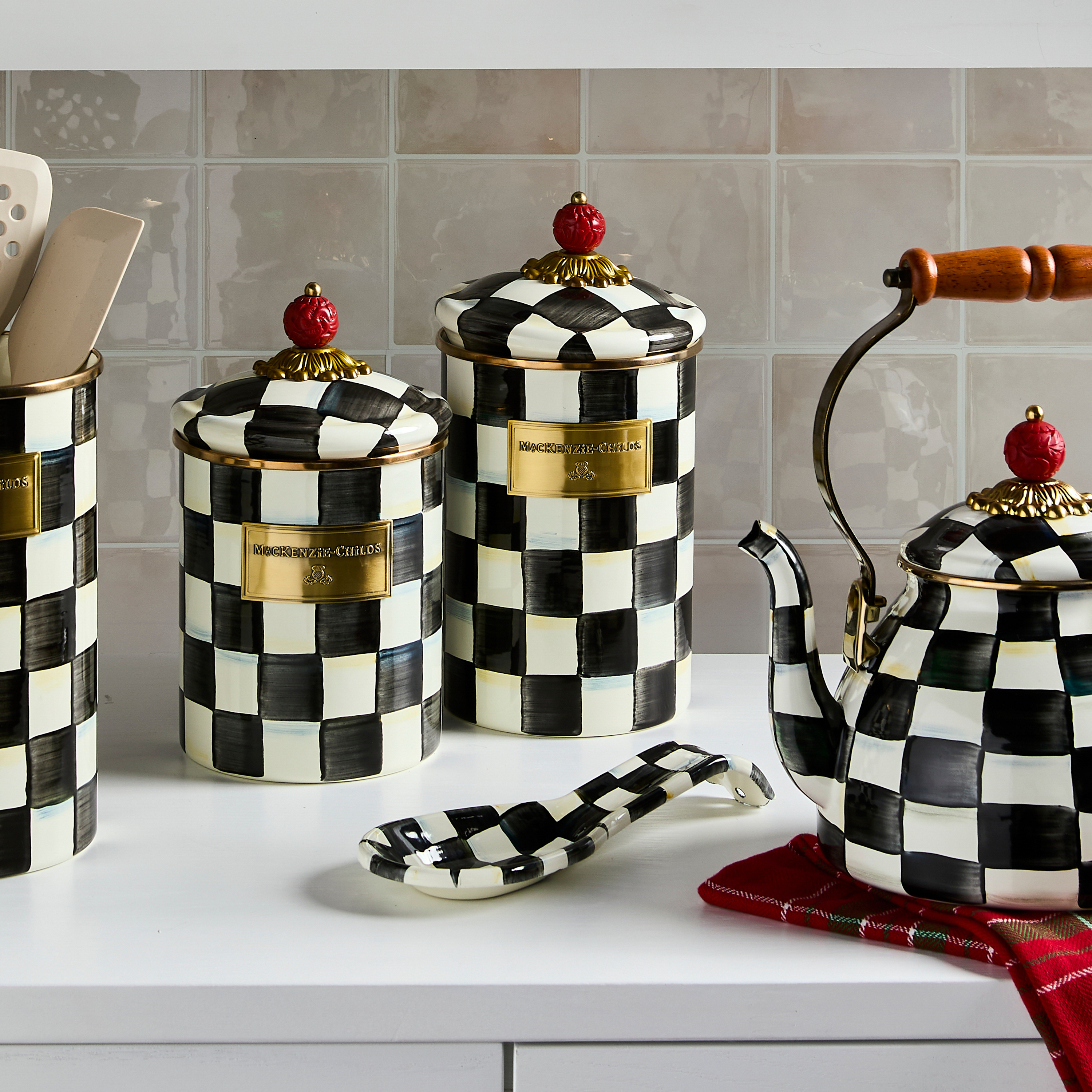 MacKenzie-Childs | Courtly Check Large Canister