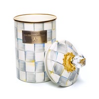 Sterling Check Canisters, Set of 3