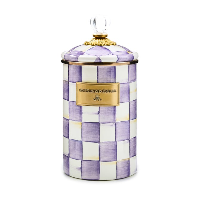 Violet Check Large Canister image number 0