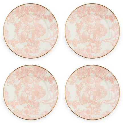 Rosy English Garden Dinner Plate, Set of 4