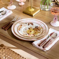 Rosy English Garden Enamel Dinnerware