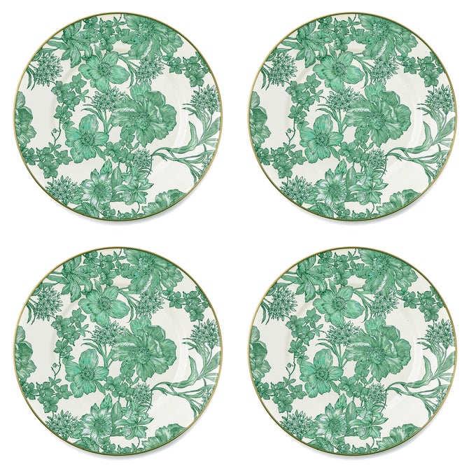 Emerald English Garden Dinner Plate, Set of 4 image number 0