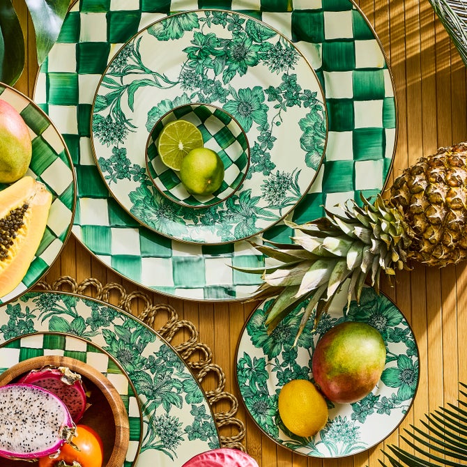 Emerald English Garden Dinner Plate image number 1