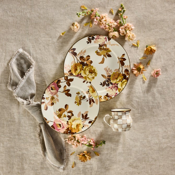 Wild Rose White Dinner Plate image number 1