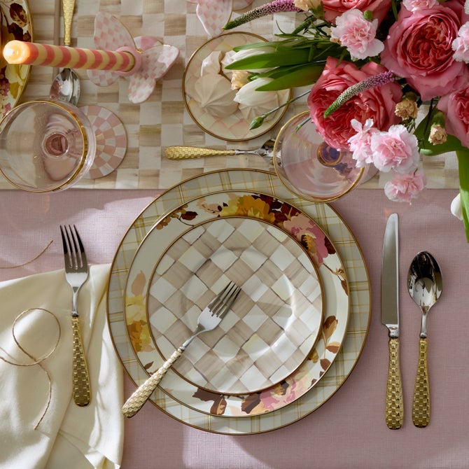 Wild Rose White Dinner Plate image number 7