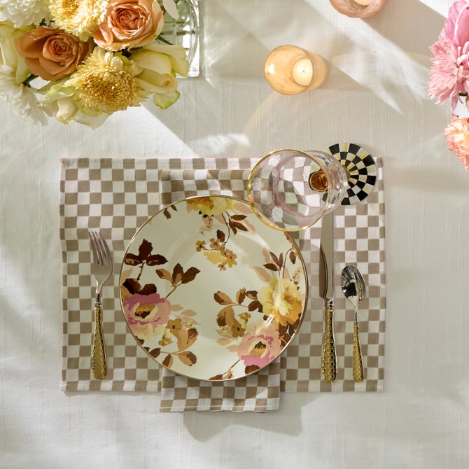 Wild Rose White Dinner Plate image number 8