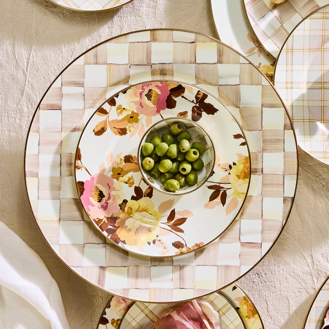 Wild Rose White Dinner Plate image number 4