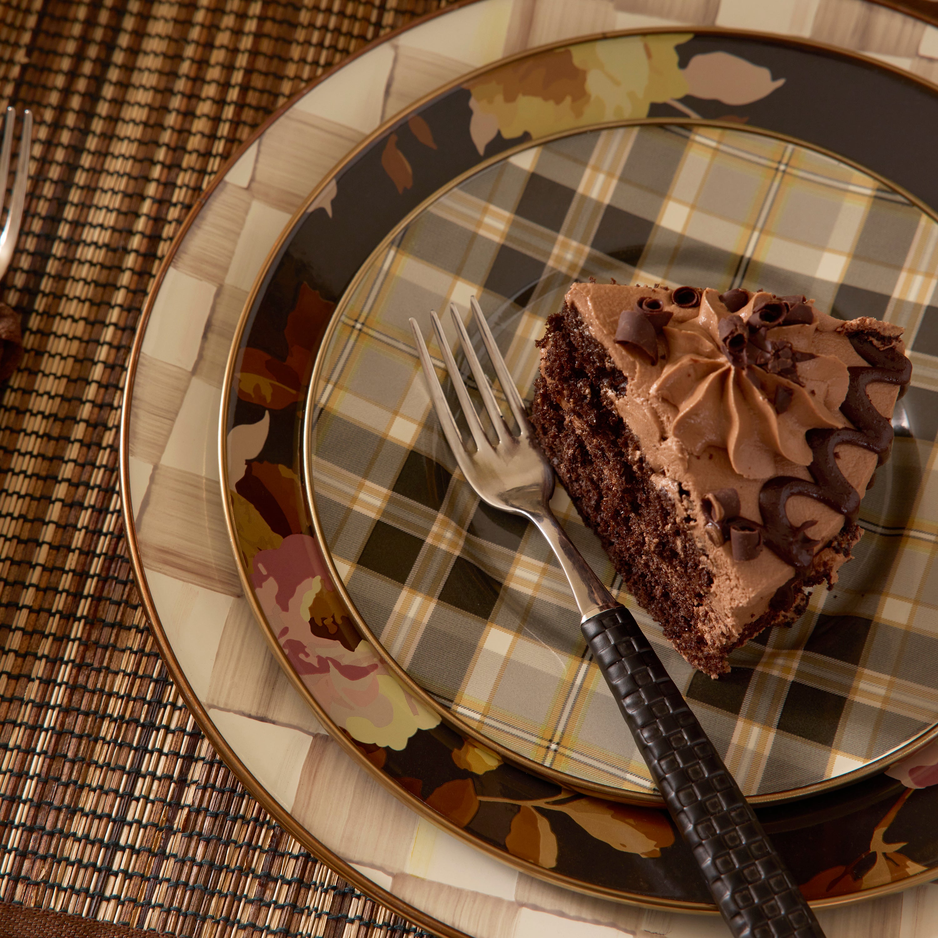 Wild Rose Brown Dinnerware