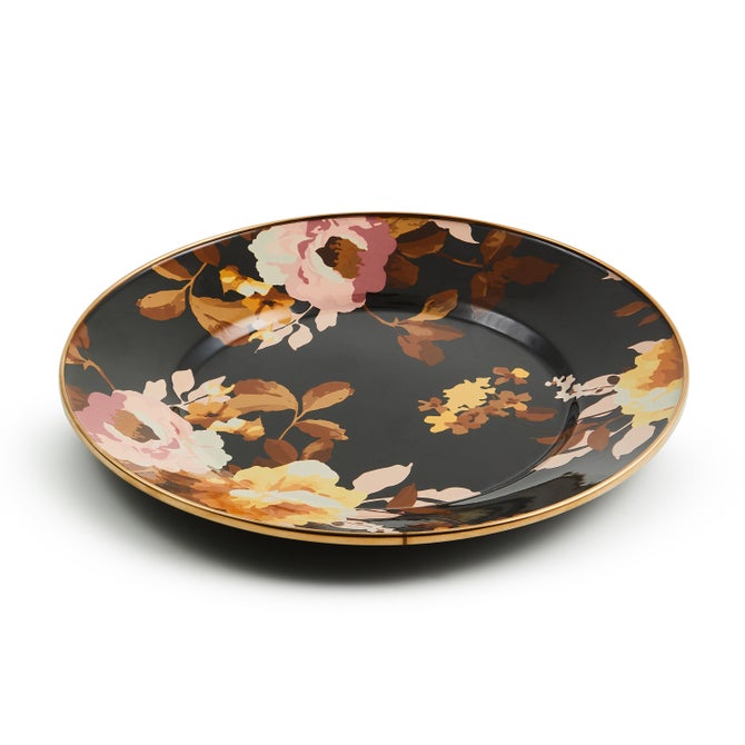 Wild Rose Brown Dinner Plate image number 2