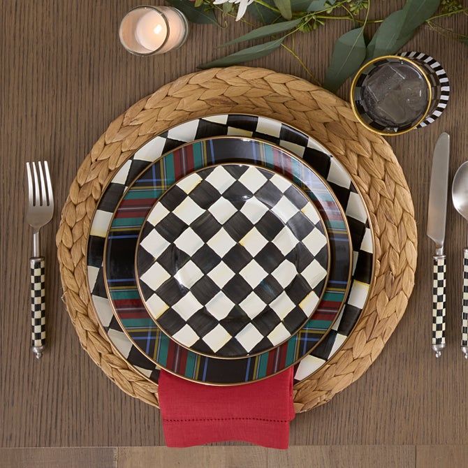 Tartan Black Dinner Plate image number 1