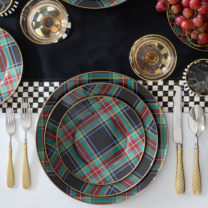 Tartan Black Dinner Plate image number 2