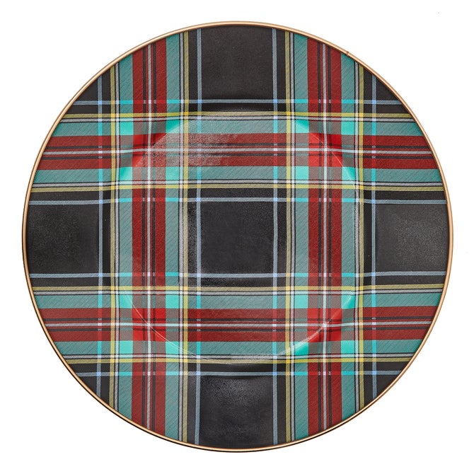 Tartan Black Dinner Plate image number 0