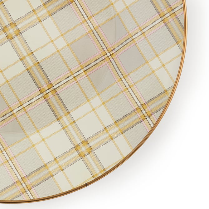 Tartan Latte Dinner Plate image number 3