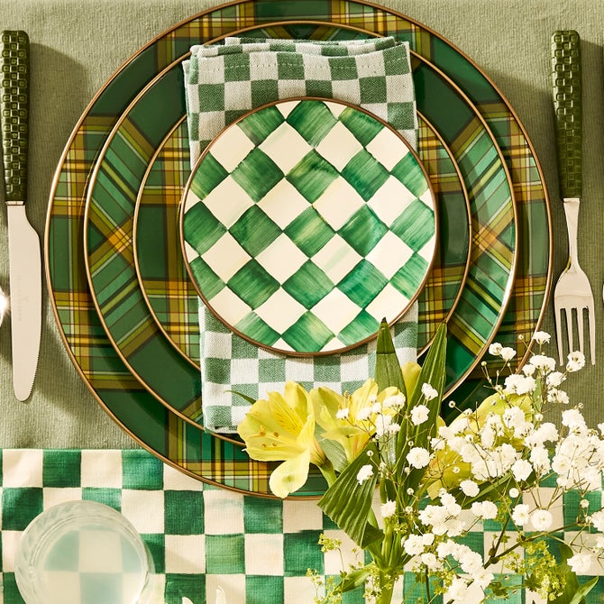 Tartan Green Dinner Plate image number 2
