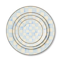 Sky Check Dinner Plate